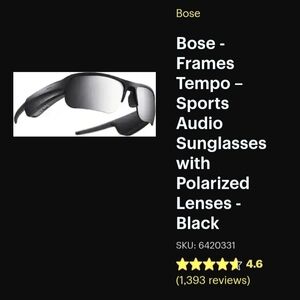 Bose Frames Tempo Sports Audio Sunglasses - Black